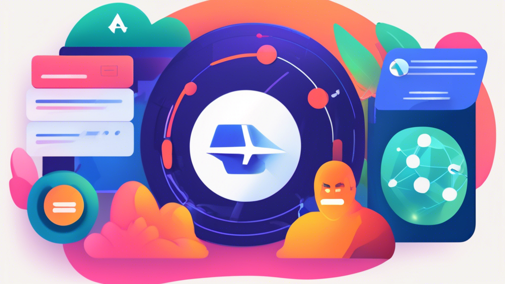 DALL-E prompt: Create an illustration of various popular VPN logos such as NordVPN, ExpressVPN, and CyberGhost, forming a vibrant collage. In the background, depict a web browser interface with tabs labeled 