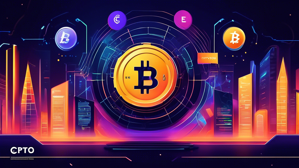 Create a detailed digital illustration showcasing the top 10 crypto exchanges of 2023. Incorporate visual elements representing security features, low transaction fees, and user-friendly interfaces. Each platform should be represented with its logo and a brief highlight of its main advantages and disadvantages. Make sure the background conveys a theme of advanced technology and modern finance.