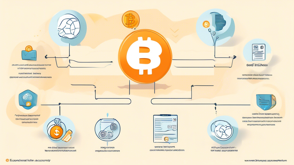 Prompt for DALL-E:

Create a detailed illustration showcasing the essential steps to buy cryptocurrencies. The image should include visual representations of the following: choosing a reliable exchange platform with security icons, step-by-step account creation and identity verification (with forms and IDs), and different methods of securing a cryptocurrency wallet (online vs offline storage). The overall theme should convey trust, safety, and simplicity in the process of purchasing cryptocurrencies.