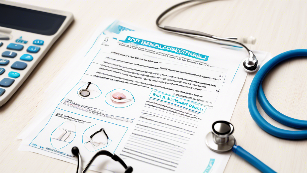 DALL-E prompt: Create an image that illustrates the preparation process for a DOT Physical. Include a checklist of necessary documents and medical history in the foreground, and incorporate visual elements representing common medical conditions (like a stethoscope for heart health and an eye chart for vision) in the background. The setting should be an organized and professional clinic setting to emphasize the goal of ensuring a smooth and successful DOT physical examination.