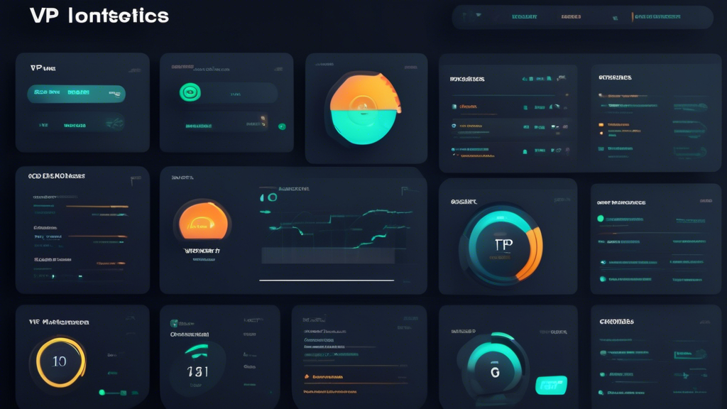 Create an image of a sleek, modern dashboard interface displaying top VPN services in a visually appealing comparison chart. Each service should be highlighted with clear indicators of speed metrics, security features, and user reviews. The interface should also feature tips and criteria for choosing the fastest VPN, like server locations, encryption levels, and performance scores. A section showing a person’s hand clicking a “Setup & Optimize” button can be included to illustrate the ease of use in setting up the fastest VPN for optimal performance and security.