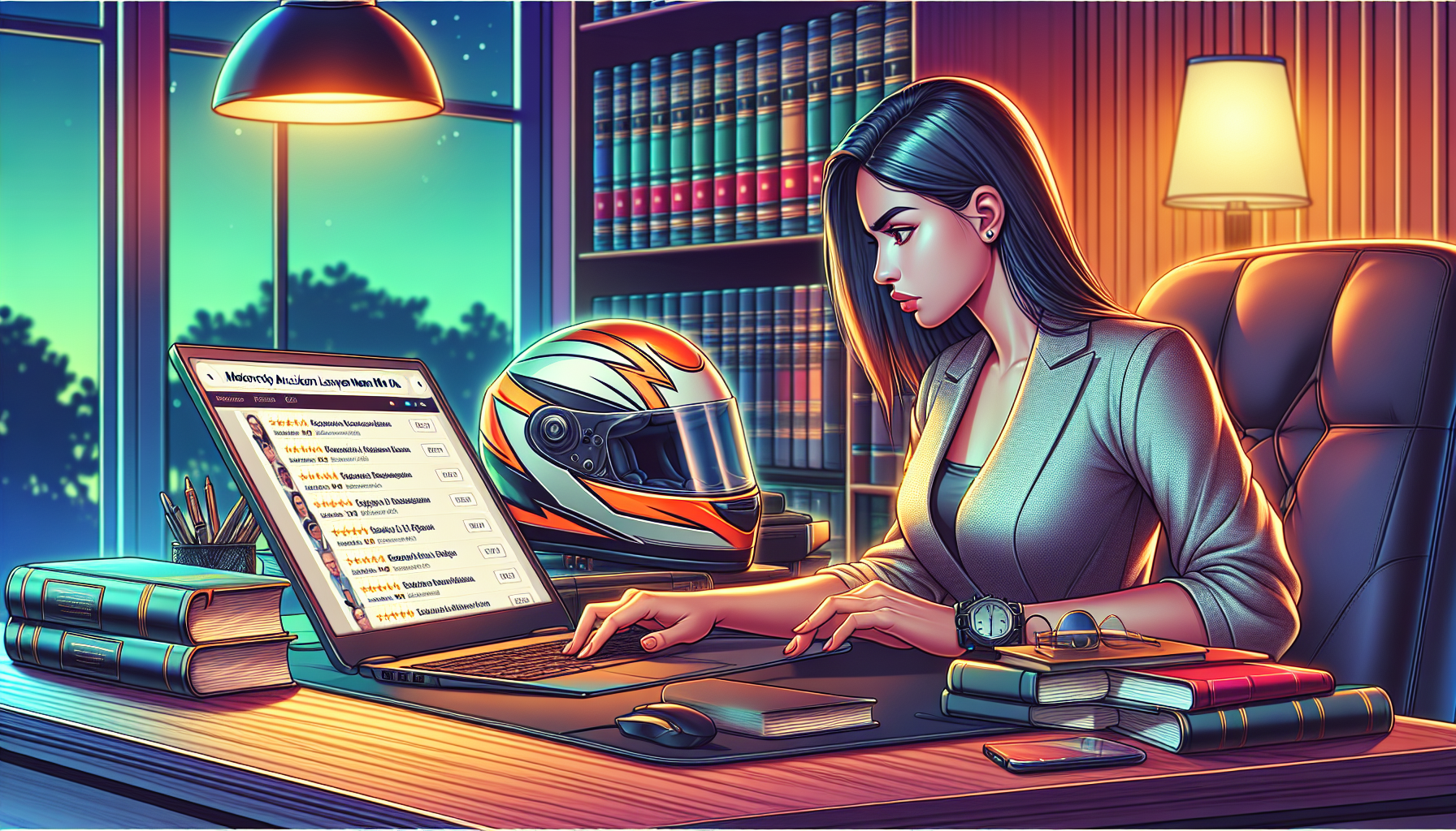 An attentive person searching online for 