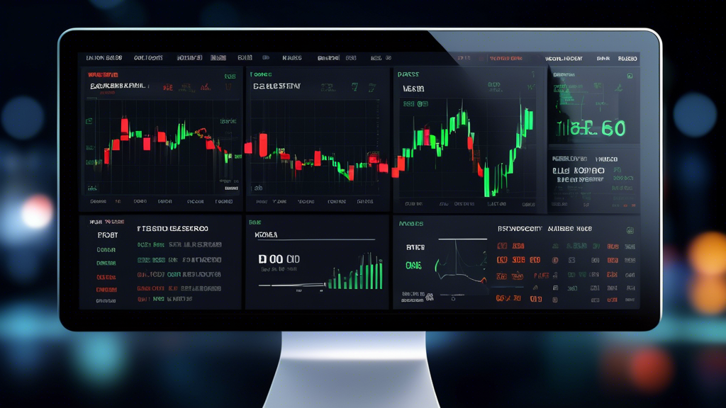 Visualize a professional and sleek forex trading dashboard displaying real-time alerts, multiple currency pairs, and advanced automation features, emphasizing a user-friendly interface and customizable options tailored for effective trading.