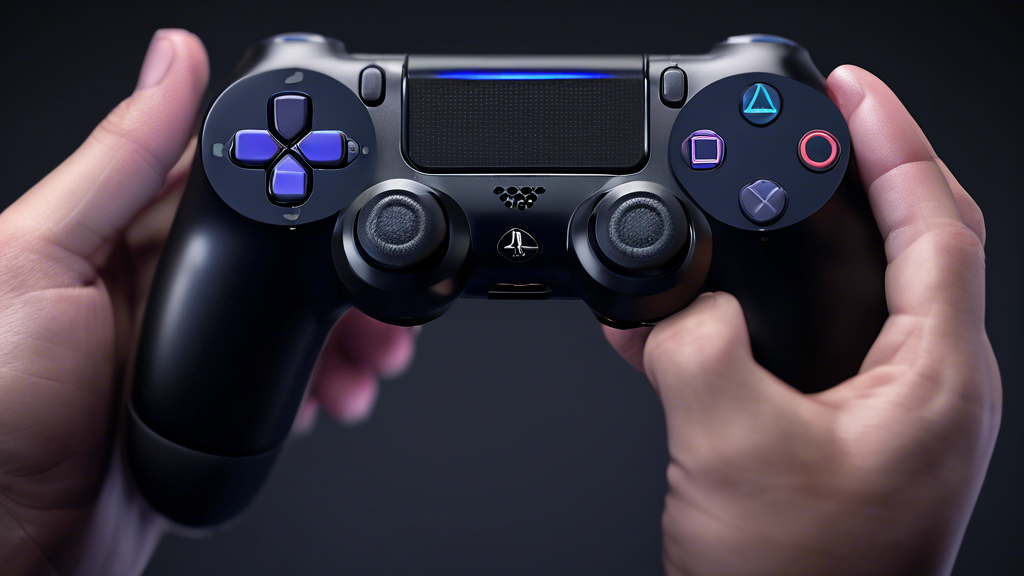 Create an image showcasing the performance and compatibility of the Sony DualShock 4 V2 controller. The scene should feature multiple gaming setups including a PlayStation console, a PC, and a mobile device, all connected and functioning seamlessly with the controller. Display a variety of game genres such as action, racing, and puzzle games on different screens to emphasize the controller