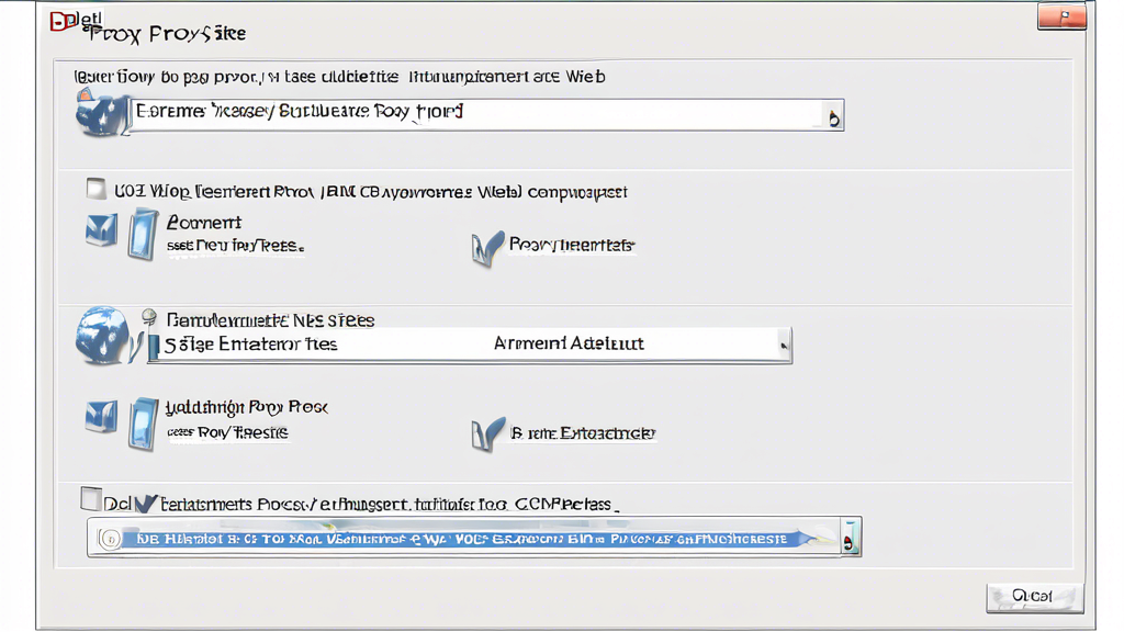 **DALL-E Prompt:**

Create an image showing a step-by-step guide to using ExtraTorrent proxy sites. The image should feature a computer screen displaying a web page with the ExtraTorrent logo, a list of proxy sites, and visual guides like arrows and checkmarks indicating steps to follow. Include hints of setting adjustments for VPN or proxy settings, such as a dropdown menu for VPN selection. Add icons or symbols representing common troubleshooting tips, like a small wrench or question mark, to signify solutions to frequent issues.