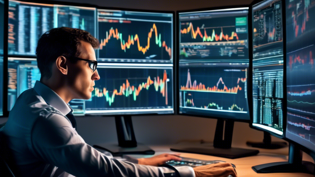 Create a DALL-E image prompt for an image relating to outline point #2 of the article titled Maximizing Returns with Schwab Portfolio Margin:

Create an illustration of a financial trader at a modern workstation, showcasing enhanced buying power through multiple computer screens displaying dynamic stock charts. The scene should include elements of risk management strategies, like graphs, spreadsheets, and risk assessment tools, indicating successful strategic planning in a Schwab Portfolio Margin account, emphasizing careful and calculated financial growth.