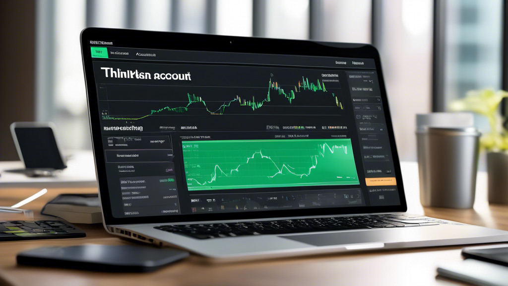 Create an illustration of a user-friendly interface depicting the process of opening and funding a Thinkorswim Margin Account. Include a step-by-step visual guide on a computer screen that highlights the essential steps such as filling out personal details, selecting account types, and choosing funding methods (like wire transfer or electronic funds transfer). Make it clear, simple, and visually appealing, emphasizing the ease of setup for beginners. Incorporate elements like checkmarks for completed steps, icons representing different funding options, and a progress bar.
