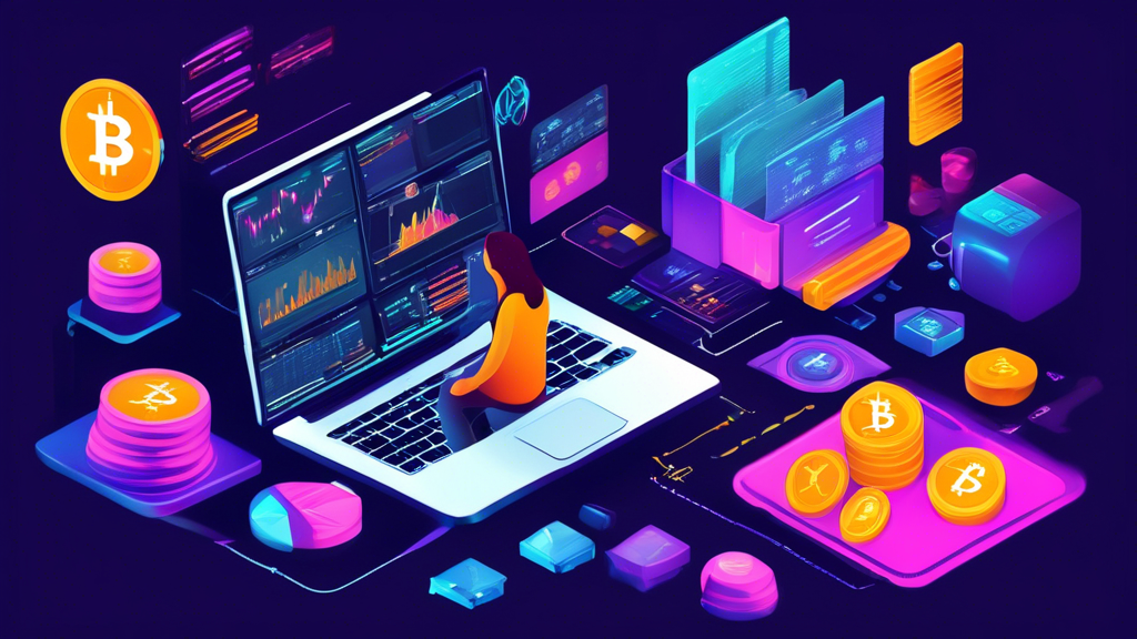 Create an image depicting a person carefully managing a diversified cryptocurrency portfolio, with vibrant visuals showing various cryptocurrencies being securely stored in both hardware and digital wallets. The person should be shown making a decision between long-term holding and trading, with charts and graphs illustrating the pros and cons of each strategy. The setting should evoke a sense of security, showing best practices such as safeguarding private keys and multi-factor authentication. The overall tone should be educational and reassuring, emphasizing the importance of protecting and managing one’s investment effectively.

Keyword: buy crypto currency.