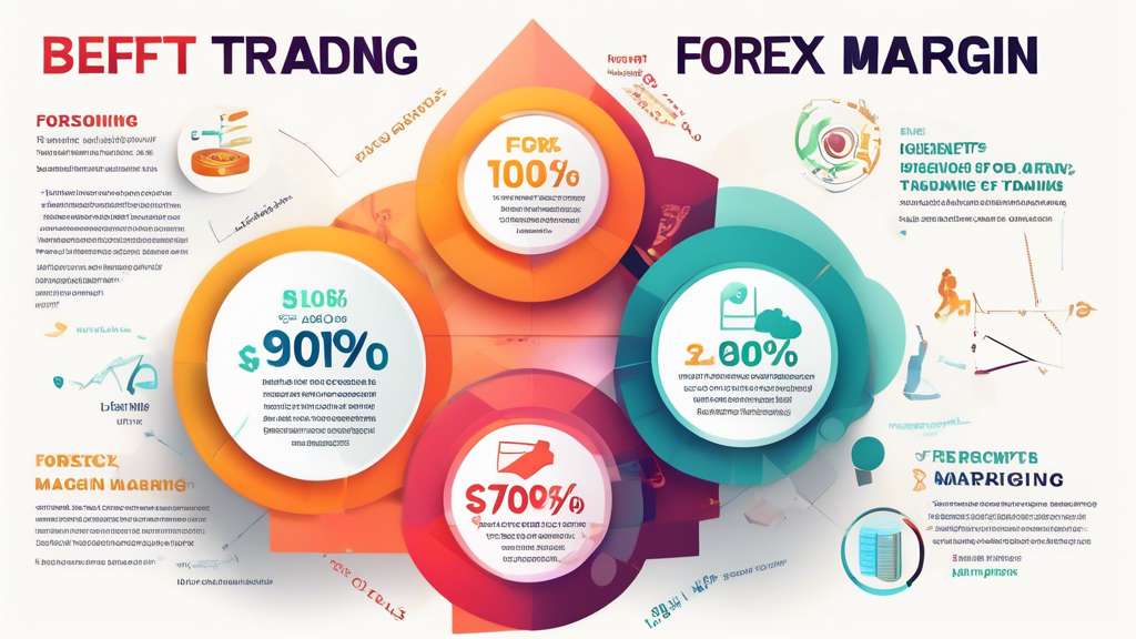 Create an image showcasing the benefits and risks of forex margin trading:

A visually compelling infographic illustrating the benefits and risks of forex margin trading. The image should be divided into two halves:

1. The left side should highlight the advantages of forex margin trading, with vibrant colors, upward arrows, and symbols like a magnifying glass over percentage signs representing increased buying power, stacks of coins indicating amplified gains, and a rocket ship suggesting rapid growth.

2. The right side should emphasize the risks, using more muted or cautionary colors, downward arrows, a broken piggy bank symbolizing potential losses, and a caution sign indicating the importance of understanding leverage. 

Include icons for risk management strategies at the bottom, such as a shield with a checkmark for risk mitigation, a stop-loss sign, and a balanced scale for maintaining portfolio balance. The overall design should be clear, engaging, and informative, suitable for a beginner audience.
