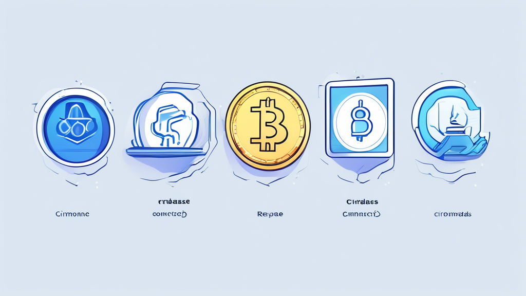 A detailed DALL-E prompt for creating an image related to point #2 (Plataformas Recomendadas para el Comercio de Criptomonedas) of the outline:

Create an illustration that showcases three prominent cryptocurrency exchange platforms: Binance, Coinbase, and Kraken. The image should depict these platforms with their respective logos and interface screens on digital devices such as laptops and smartphones. Highlight the distinctive features of each platform: Binance