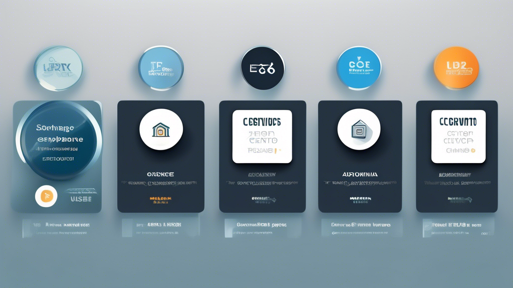 Create an image that shows a comparative chart showcasing the top-rated safest crypto exchanges. The chart should have a sleek and modern design, highlighting the strengths of each exchange, such as advanced security protocols, regulatory compliance, and user satisfaction. Include icons for features like two-factor authentication, cold storage, and insurance. Testimonials and user reviews should be integrated into the design, showing quotes and ratings to emphasize user satisfaction. Use a clean background with muted colors to keep the focus on the comparative details. Text should be in English and French to reflect the bilingual nature of the article. Caption: Comparative Analysis of the Safest Crypto Exchanges: Security, Compliance, and User Satisfaction.