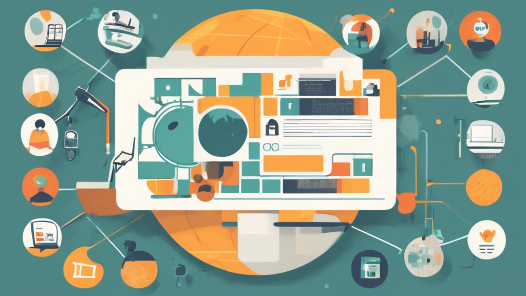 Prompt for DALL-E: 

Create an illustration showing the benefits and considerations of using a website unblocker. The image should depict a balanced scale with two sides: one side showcasing the advantages of unblocked internet access, such as diverse content and freedom of information, represented by icons like a globe, books, and open padlocks; the other side should highlight potential risks like security threats, privacy concerns, and legal issues, represented by warning signs, shields, and judicial symbols. The background should subtly feature elements of the internet like browser windows and network cables.
