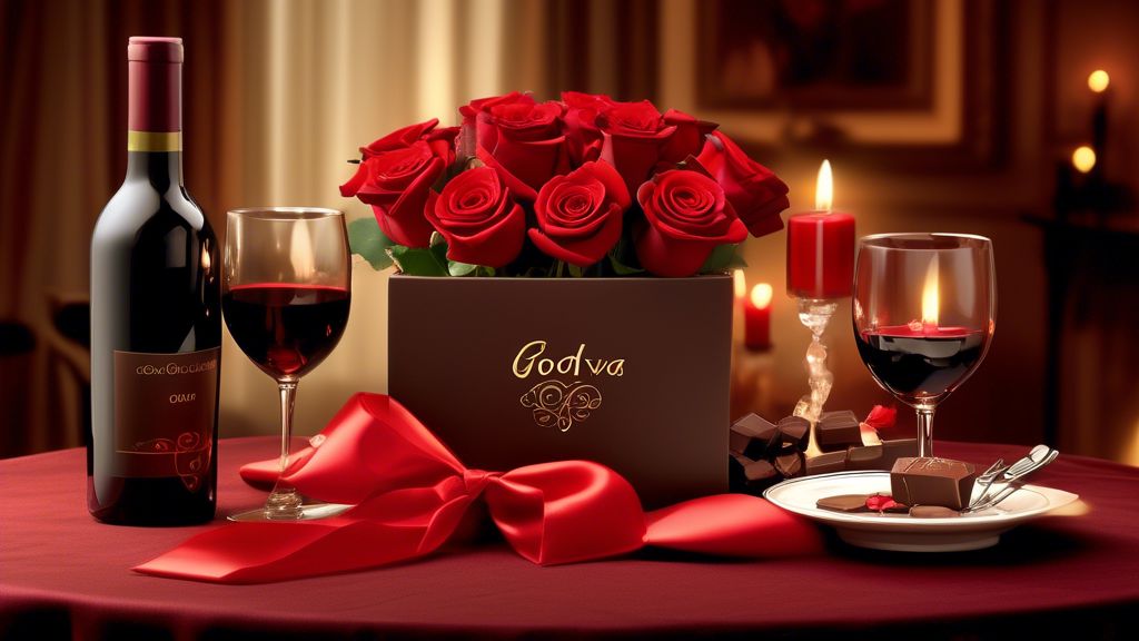 An elegant dining room table set for a romantic Valentine