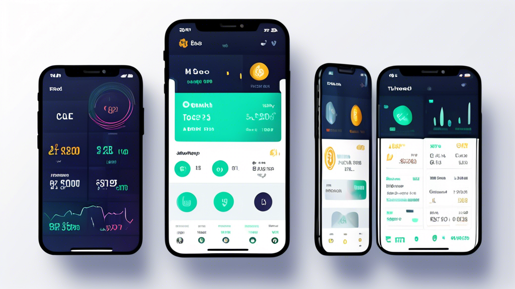 Create an image that features a sleek, modern interface of a top-rated crypto trading app in 2023. Display three smartphones side by side, each showcasing a different app on the screen. Highlight unique selling points through design elements like badges or icons. For example, label one app as User-Friendly Design, another as Advanced Security, and the third as Comprehensive Trading Tools. Incorporate subtle elements referencing the year 2023 to emphasize the updated nature of the apps. Background can be an abstract or futuristic tech theme to align with the cutting-edge feel of cryptocurrency trading.