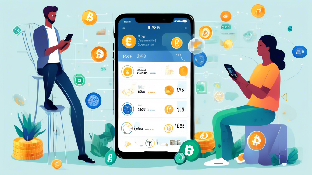 Prompt for DALL-E:

Create an image that depicts a person choosing a cryptocurrency trading app on their smartphone. The screen of the smartphone shows various app icons with symbols representing money, growth charts, and support icons. Surrounding the person are thought bubbles showing their diverse considerations: trading goals with icons of a day trader and a long-term investor, fee breakdown charts, and community forums with user discussions. The background of the image should have a digital, tech-savvy vibe, representing the modernity of crypto trading.”