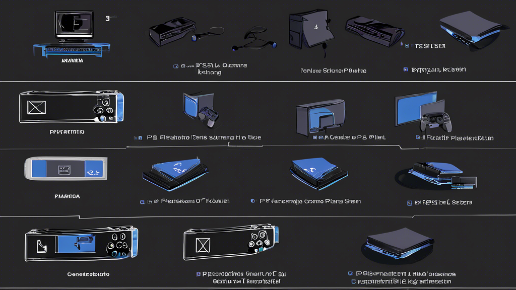 Prompt: A detailed illustration showcasing the step-by-step setup process of the PS4 Kamera. The image includes a PlayStation 4 console, a PS4 Kamera, and a television screen. The steps should visually display connecting the Kamera to the console, positioning the camera correctly, and accessing the PlayStation settings to configure the Kamera. Additionally, the image highlights common troubleshooting tips with small icons or text for quick reference. The background is a cozy gaming room setting, with soft lighting that brings focus to the setup process.