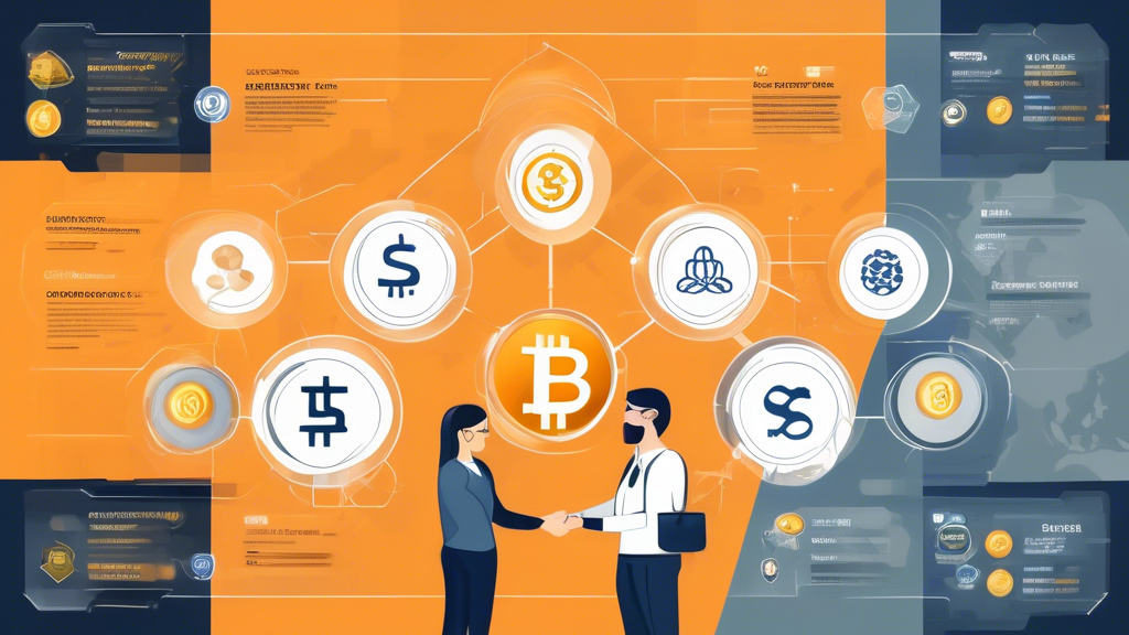 Create an image showcasing the top cryptocurrency exchanges of 2023, featuring a comparative analysis chart with high security standards. Incorporate elements of user reviews, industry reputation, and an illustration of transparent fee structures. Use icons to represent security features like two-factor authentication, cold storage, and regulatory compliance. The backdrop should exude a sense of trust and safety, with a modern, tech-savvy aesthetic.