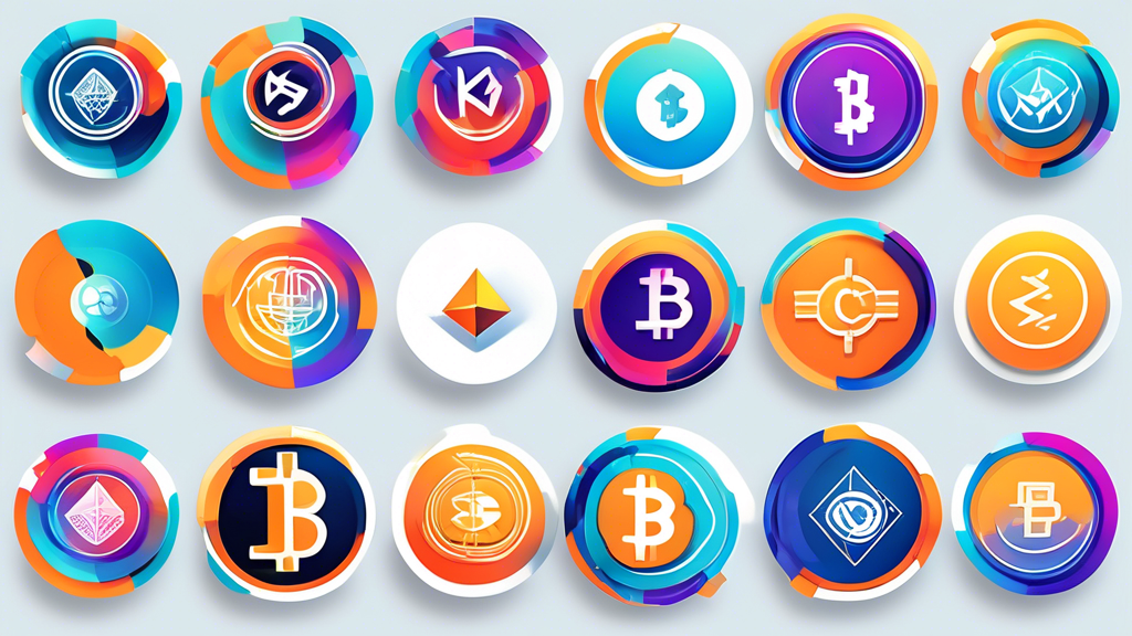 Create a digital illustration that showcases various popular cryptocurrency platforms with distinct logos and interfaces, each displaying features like No KYC Required, low fees, high security, and a diverse selection of cryptocurrencies. Make sure to include a side-by-side comparison chart that highlights their different attributes, catering to varied user preferences and needs.