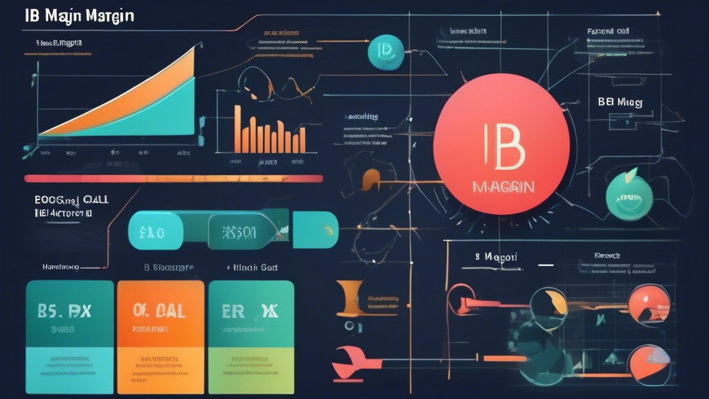 Create an illustration that visually explains the key concepts of IB Margin related to trading. Include elements like initial margin, maintenance margin, and margin call. Use a mix of charts, graphs, and annotated diagrams to show how IB Margin is calculated and influenced by different factors. Incorporate practical examples that demonstrate these concepts in real trading scenarios to make it more relatable and educational for traders.