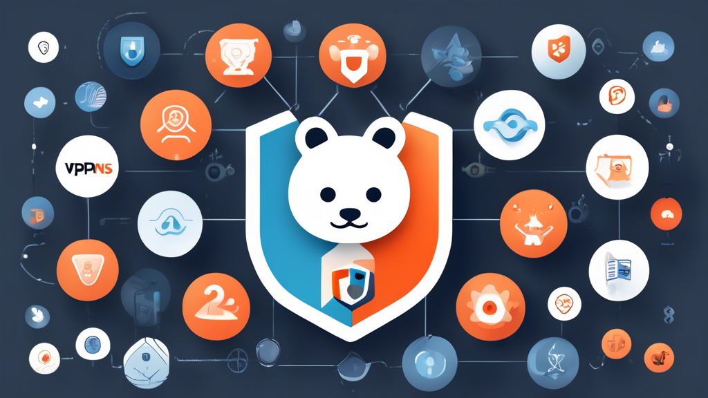 Create an image showcasing the top VPNs recommended by the Reddit community for 2023. The image should include a sleek and modern design with icons representing different uses like streaming, downloads, and secure browsing. Incorporate badges or symbols to highlight the strengths such as speed, security, and privacy. The background should feature a subtle technological theme, and include the Reddit logo or elements to emphasize the source of the recommendations.