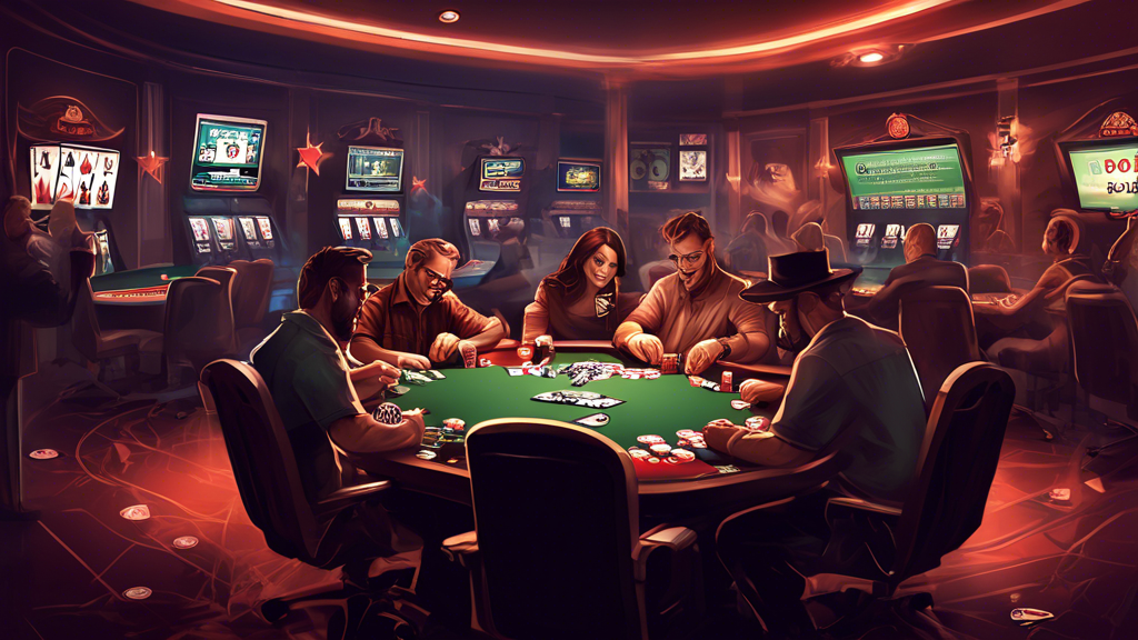 **DALL-E Prompt:** Create an illustration that captures the essence of maximizing the online poker experience in 2023. Depict a virtual poker room filled with engaging graphics representing various poker variants, like Texas Hold