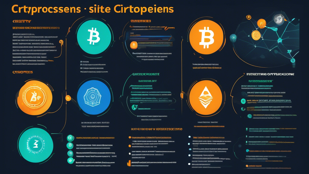 Create a detailed infographic illustrating the essential criteria for choosing the best site to buy cryptocurrencies. The infographic should highlight key points such as 