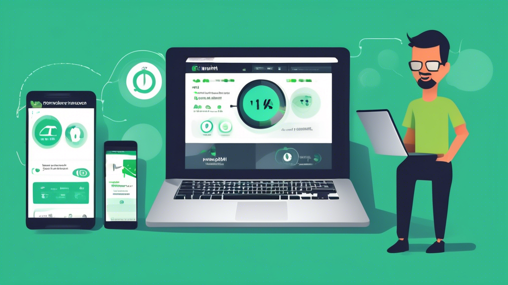 /Imagine: A user-friendly guide illustration that showcases people using IPVanish on multiple devices, including a smartphone, tablet, and laptop. The background should highlight advanced settings and customizations on the screens, along with speedometers indicating high performance and fast speed. Prominent icons for security and privacy should also be visible, emphasizing the comprehensive IPVanish experience. Text overlay reads, Maximizing Your IPVanish Trial Experience.