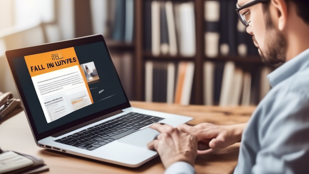 Create an image that shows a person researching 