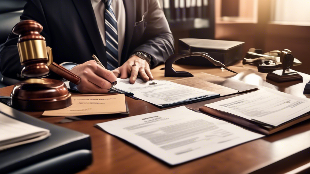 Create an image depicting a professional attorney