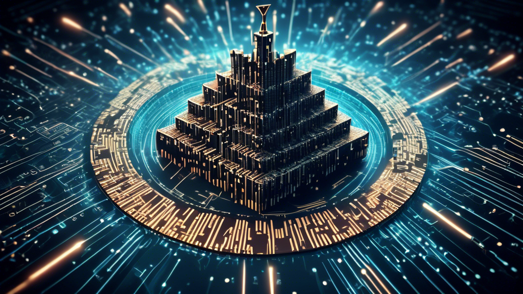 Create an image of a digital fortress surrounded by streams of binary code, representing online security. At the center of the fortress, illustrate a robust and futuristic-looking shield with the Private Internet Access (PIA) VPN logo on it. The background should depict a world map, highlighting the concept of bypassing bandwidth restrictions and accessing global content securely. Include visual elements like padlocks and digital shields to emphasize protection against hacker attacks. The overall mood should be technologically advanced and secure, symbolizing the benefits of using PIA VPN for maximum online security.