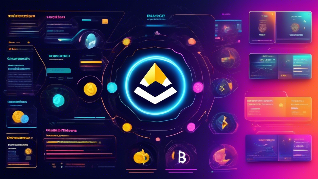 Create an image that showcases a sleek and modern comparative analysis of several leading cryptocurrency trading platforms in 2023, featuring both visual and textual elements. The design should include prominent logos and interfaces of major platforms like Binance, Coinbase, and Kraken, each highlighted with distinctive, vibrant colors that symbolize their brand identity. Include text boxes with bullet points that summarize the pros and cons of each platform, demonstrating key features such as security, transaction fees, and user interface. Incorporate graphical elements like bar charts or icons to represent user ratings and performance metrics, making it visually engaging and informative. The background should be tech-inspired, with abstract digital motifs, reflecting the advanced nature of crypto trading in 2023.