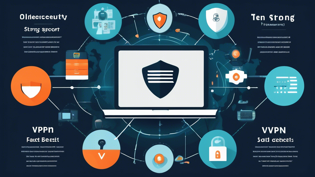 **DALL-E Prompt:** Create an informative infographic illustrating the key factors to consider when choosing the best Strong VPN for online security. Include elements such as speed, number of available servers, cost, and customer support. Use a visually appealing layout with icons representing each factor, and a modern color scheme that conveys technology and security. Add a background that suggests cybersecurity, like digital data streams or a secure lock symbol.