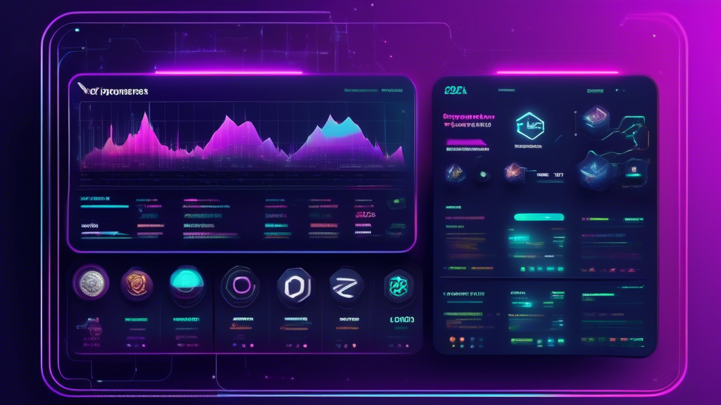 Create an image that showcases a futuristic digital interface displaying a vibrant and dynamic comparison chart of the top recommended cryptocurrency exchange platforms in 2024. The image should include visual elements like user ratings, market reputations, and unique features for each platform, highlighting elements such as security icons, user interface snapshots, and low-fee indicators. In the background, incorporate abstract representations of cryptocurrencies like Bitcoin, Ethereum, and emerging coins in 2024. Ensure the design is sleek and modern, emphasizing innovation and the keyword best site to buy crypto through strategically placed text and symbols, reflecting an advanced technology theme.