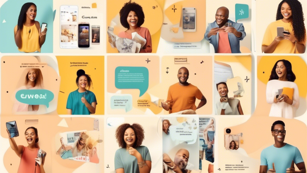 **DALL-E Prompt:** Create an engaging collage that showcases happy customers sharing their success stories after finding amazing Eweka deals. Include images of diverse individuals excitedly displaying their purchases, such as tech gadgets, clothing, and home goods. Incorporate speech bubbles with quotes about savings and satisfaction, along with visual elements like stars, thumbs up, or discount tags. The background should feature a vibrant shopping scene, symbolizing joy and successful retail experiences.