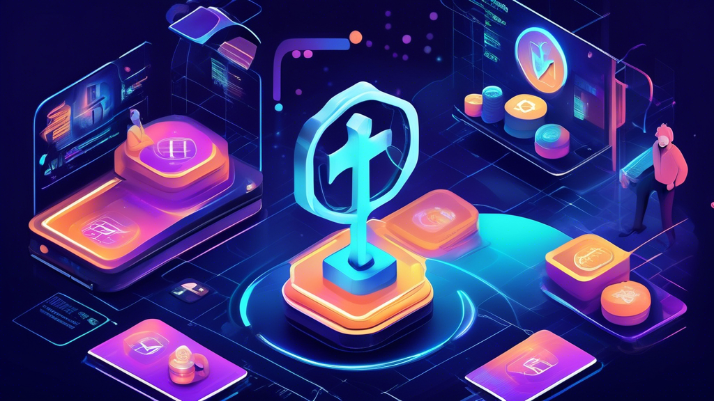 Create an image showcasing the Gemini Crypto Exchange as a symbol of reliability and trust in the cryptocurrency world. Focus on a futuristic, digital landscape where a secure vault represents the exchange, surrounded by elements that signify regulatory compliance and insurance. Include visual representations of customer support, such as helpful avatars interacting with users, and a vibrant community engaged in discussion and exchange. The background should convey a sense of security and stability, with the Gemini logo subtly incorporated into the design. Keywords: Gemini Crypto Exchange, reliability, trust, security, regulatory compliance, insurance, customer support, community.