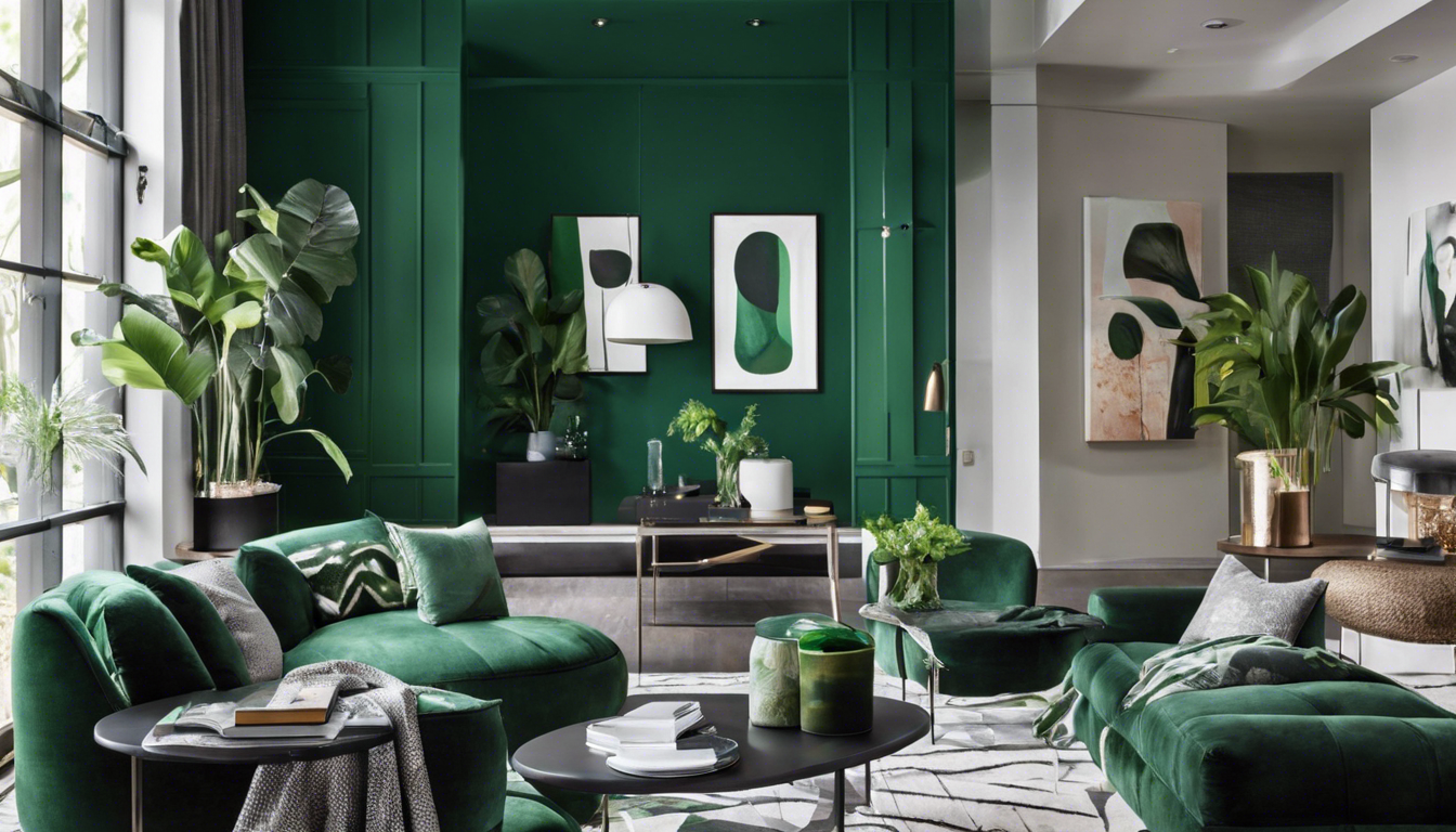 Incorporating Dark Green into Design and Decor