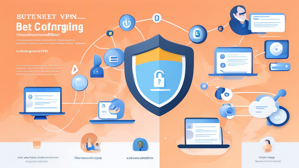 Create an instructional infographic illustrating the step-by-step process for downloading, installing, and configuring Betternet VPN. Include visual elements like screenshots of the download page, installation prompts, recommended settings, and troubleshooting tips. Use a modern, user-friendly design with icons representing security, speed, and technical support, ensuring a clear and engaging layout suitable for users seeking guidance on VPN installation.