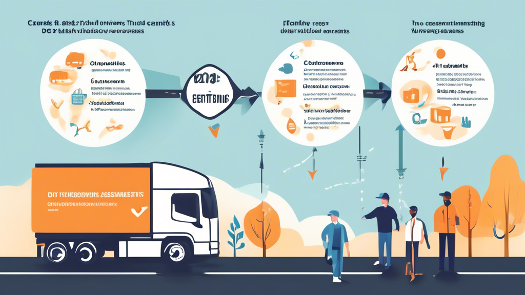 Create an image depicting the impact of DOT physical results on truck drivers