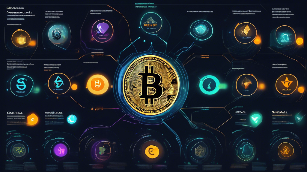 Create an image that visually represents a detailed analysis of top cryptocurrencies in the market. The image should feature a side-by-side comparison of Bitcoin, Ethereum, and a few newer crypto contenders, like Solana or Cardano. Include distinct visual elements that highlight each cryptocurrency’s unique features and use-cases—such as blockchain technology, smart contracts, or decentralized applications. The image should incorporate charts and graphs that show potential growth trajectories, providing a clear and comparative overview that helps viewers understand the key differences and strengths of each cryptocurrency. The overall design should be modern and informative, with a tech-oriented theme that appeals to both novice and experienced crypto enthusiasts seeking an in-depth market analysis.