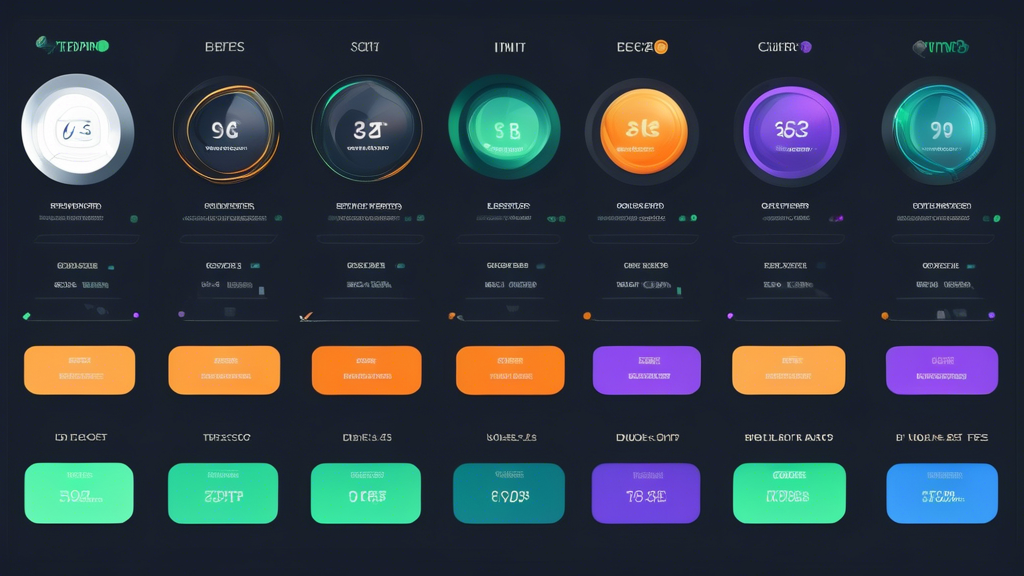 Create an image that showcases a detailed comparison chart of leading crypto trading platforms. The chart should include columns for key factors such as security, fees, user interface, and customer support. Each platform in the chart should be represented with its logo and a brief summary of real-world user reviews and testimonials. Incorporate a modern and sleek design, with digital elements like graphs and icons to emphasize the technological aspect of crypto trading. The backdrop should display a subtle blockchain pattern, symbolizing the underlying technology of cryptocurrencies.