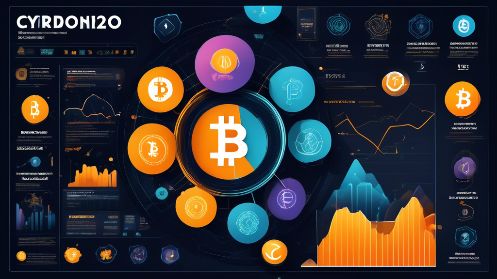 Create an informative and visually engaging infographic that showcases the top cryptocurrencies to invest in for 2022, including Bitcoin, Ethereum, and Cardano. Include graphs comparing their growth potential, technological advancements, and community support. Incorporate icons representing market analysts and expert predictions, as well as visual elements like coins and financial charts to illustrate the cryptocurrency investment landscape.