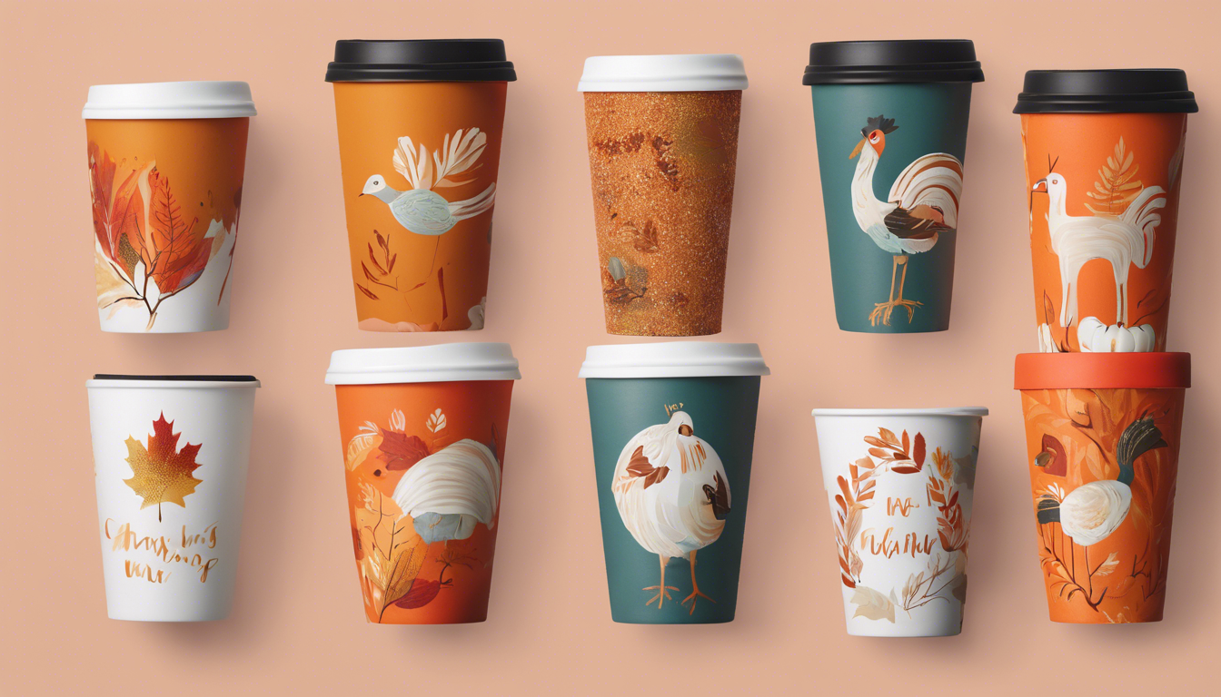 10 Creative Thanksgiving Coffee Cups to Elevate Your Fall Celebrations