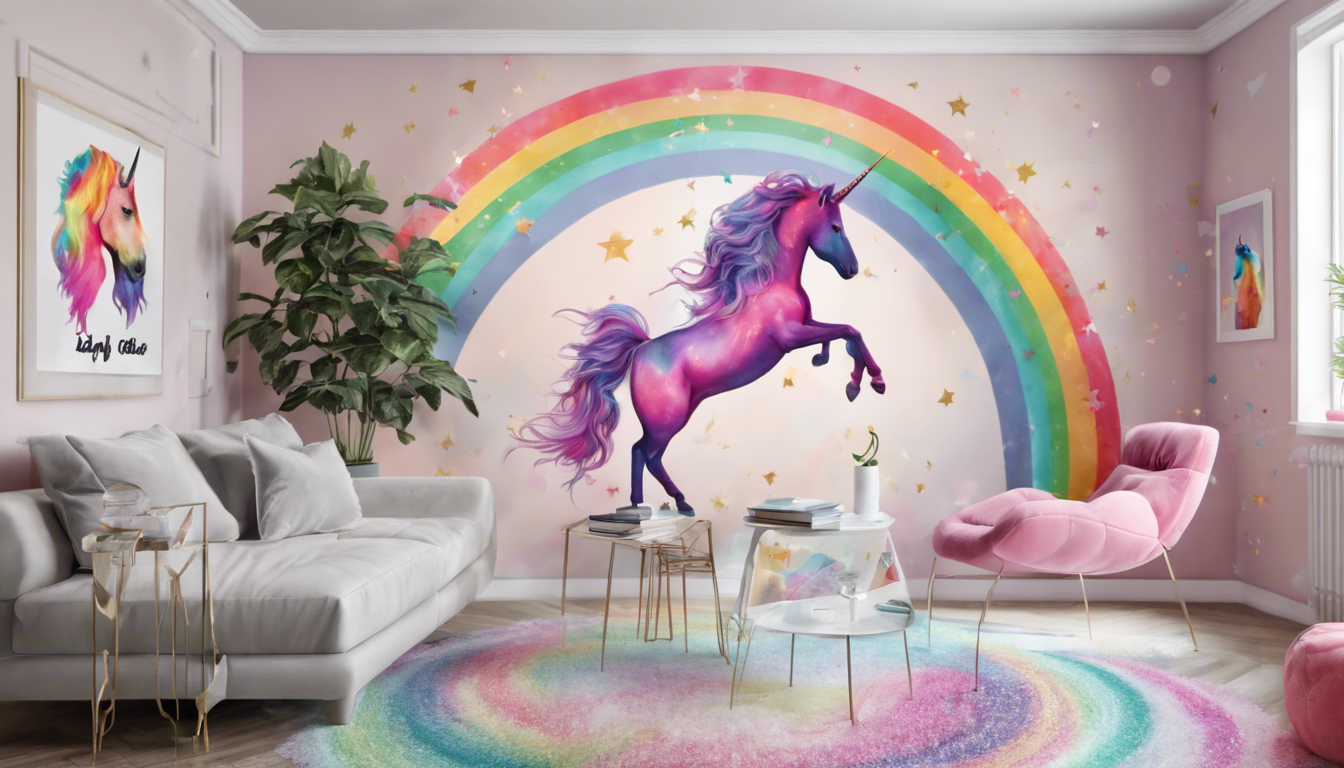 How to Incorporate Rainbow Unicorn Prints into Your Home Decor