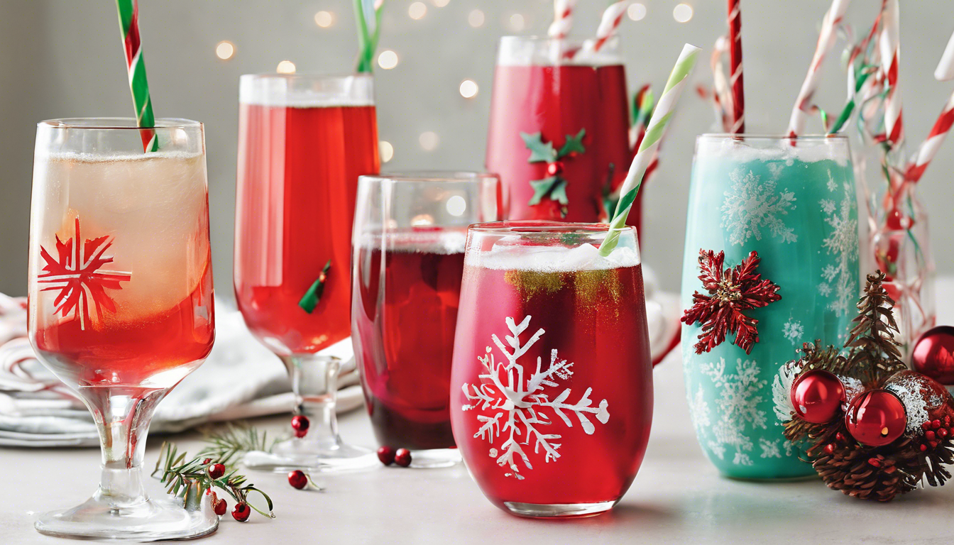 DIY Holiday Drinkware Ideas
