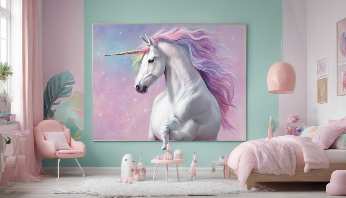 Incorporating Pastel Unicorn Art in Different Rooms