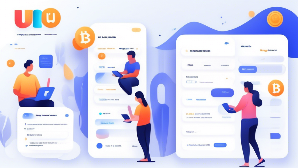 Create an image that visually represents a step-by-step guide for new users to start on Luno Crypto. The scene should depict a user-friendly digital interface displaying stages of registration and account creation on a computer screen. Include elements like identity verification, setting up a digital wallet, and initiating transactions, visualized through a sequence of informative, colorful icons and graphics. Highlight the ease of use and security features, with a welcoming and slightly futuristic aesthetic that appeals to new users in the world of cryptocurrency trading. Include subtle branding elements that subtly hint at Luno Crypto.