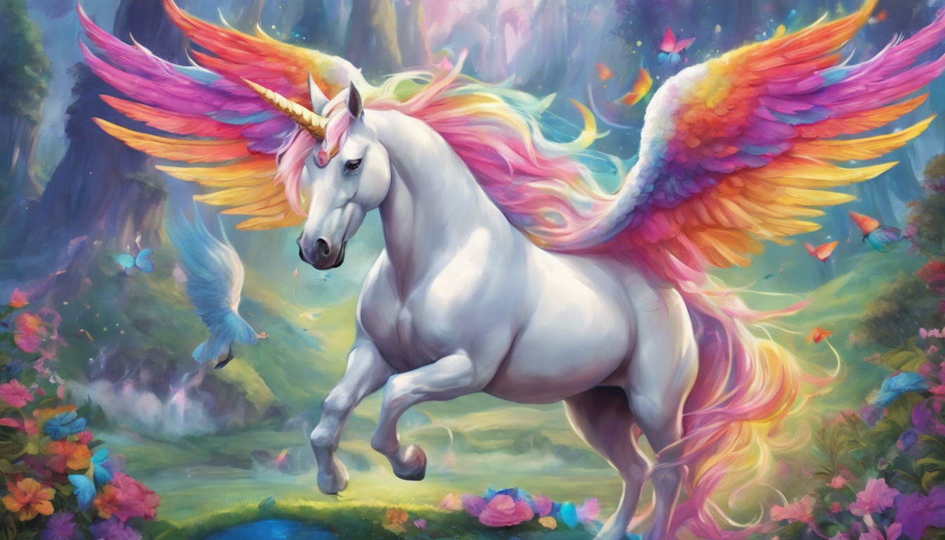 Discover the Magic of Unicorns with Rainbow Wings: A Whimsical Journey into Fantasy