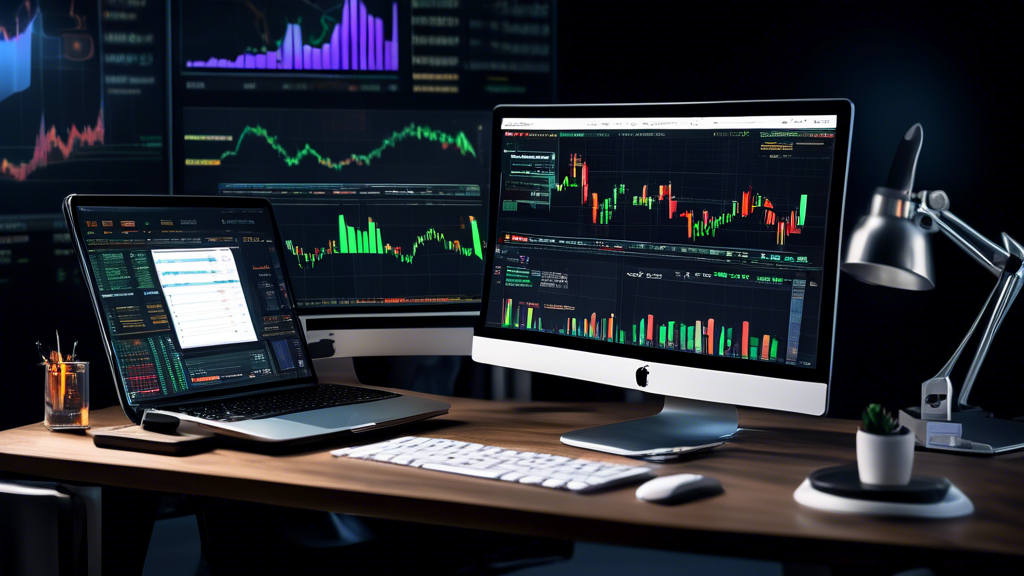 Create an image depicting a trader