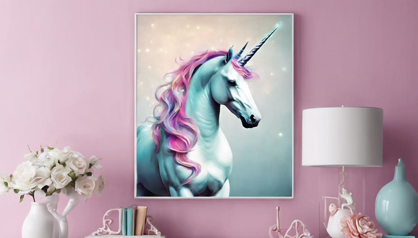 Transform Your Space with Stunning Bright Unicorn Wall Art: A Magical Touch for Any Room