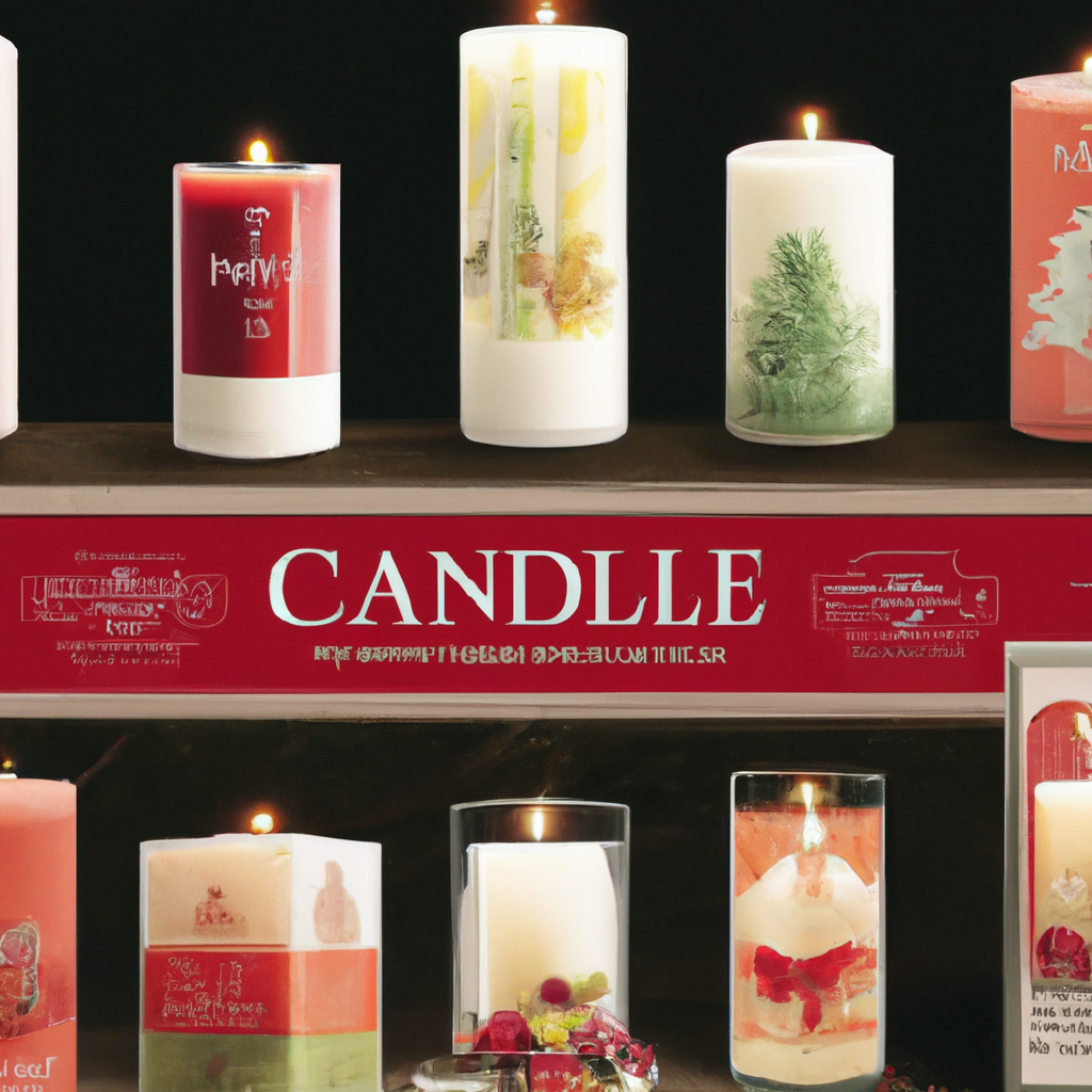 Create an image showcasing a collection of the Top Christmas Candle Set Recommendations for 2023. The scene should have an elegant, cozy holiday setting, with a variety of beautifully packaged candle sets prominently displayed. Each set should feature unique decorative elements and festive themes, such as snowflakes, pinecones, or reindeer motifs. Include subtle labels or tags indicating the pros and cons of each set, like Long burn time or Exclusive holiday scent. Surround the candle sets with holiday decor, like garlands and ornaments, to enhance the Christmas ambiance. Highlight a few sets with a Recommended badge to draw attention to them, and subtly incorporate hints of trusted retailer names or online shop logos for authenticity.